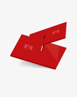 Assouline Een Boekenstandaard - Effen Rood Hot